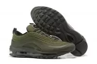 chaussures de course retro nike air max 97 green